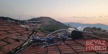 Manisa’da sağanak ve fırtına etkili oldu