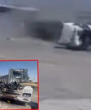 Şanlıurfa’da TIR’ın kamyona çarptığı ölümlü kaza kamerada