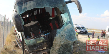 Aksaray’daki otobüs kazasında yaralılardan 1’i öldü, 9 kişinin tedavisi sürüyor