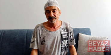 Çay içerken başına beton parçası düştü