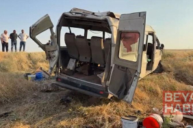 Tarım işçilerini taşıyan minibüs şarampole devrildi; 22 yaralı