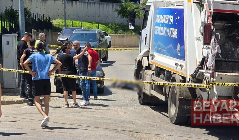Çöp kamyonunun altında kaldı, hayatını kaybetti