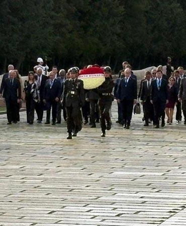 NATO heyetinden Anıtkabir