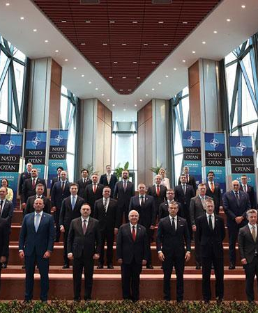 Ay Yıldız Müşterek Karargahında, NATO Zirvesi’ne katılan savunma bakanlarına resepsiyon
