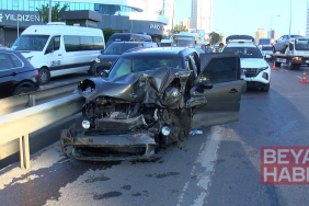 Pendik’te zincirleme kaza: 2 yaralı
