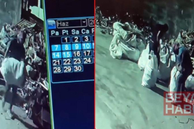 Yüzlerini maskeyle gizleyip, geri dönüşüm tesisinden 250 bin TL