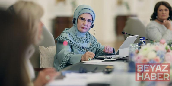 Emine Erdoğan, lider eşleriyle Çankaya Köşkü