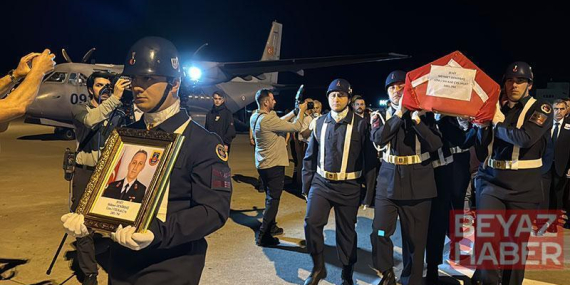 Şehit uzman çavuşun cenazesi, Samsun’a getirildi