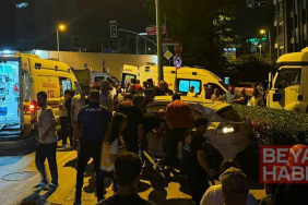 Ümraniye’de hafriyat kamyonu ile otomobil çarpıştı: 1