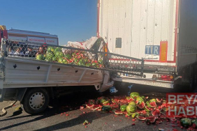 Manisa’da kamyonet, TIR’a arkadan çarptı: 1’i ağır 2 yaralı