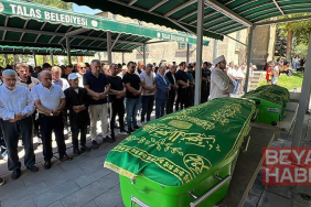 Kazada ölen uzman çavuş, eşi ve 8 aylık bebekleri toprağa verildi