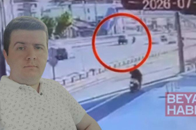 Motosiklet sürücüsünün öldüğü kazanın görüntüleri ortaya çıktı