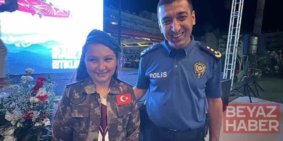 15 Temmuz şehidinin yeğenine Özel Harekat üniforması hediye edildi