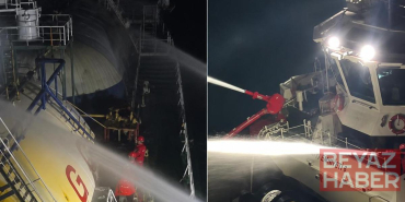 Karadeniz'de dron saldırısına uğrayan LPG tankeri için kurtarma operasyonu