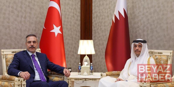 Dışişleri Bakanı Fidan, Katarlı mevkidaşı ile bir araya geldi