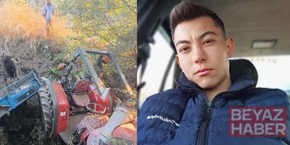 Uçuruma yuvarlanan traktörü durdurmak isterken yaralanan Arda, 8 gün sonra öldü