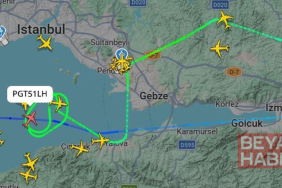 İstanbul’da fırtına; uçaklar havada tur atmak zorunda kaldı
