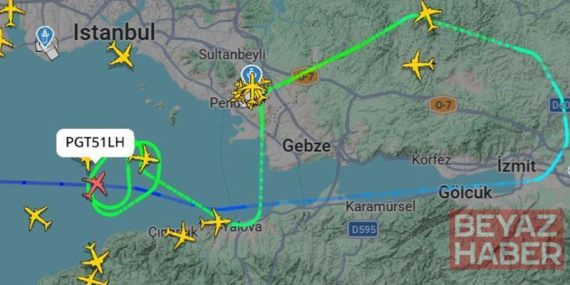 İstanbul’da fırtına; uçaklar havada tur atmak zorunda kaldı