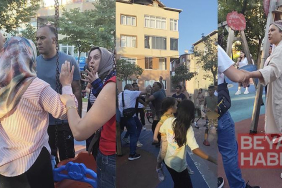 Kağıthane’de çocuk parkında kadınlar tartıştı, eşleri tekme ve yumrukla birbirine saldırdı