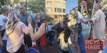 Kağıthane’de çocuk parkında kadınlar tartıştı, eşleri tekme ve yumrukla birbirine saldırdı