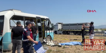 Manisa’da feci kaza! 1 kişi öldü 11 kişi yaralandı... Kazanın görüntüleri ortaya çıktı