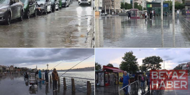 İstanbul’da sağanak etkili oluyor; yollar göle döndü