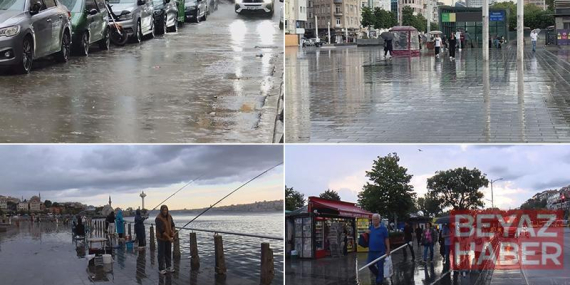 İstanbul’da sağanak etkili oluyor; yollar göle döndü