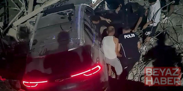 Cip, yapımı süren köprüden düştü: 2 yaralı