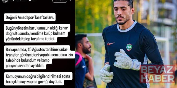Amed Sportif Faaliyetler’de kaleci Veysel Sapan, kamptan ayrıldı
