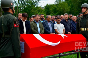 Trafik kazasında ölen askeri personel son yolculuğuna uğurlandı
