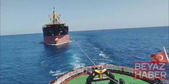 İstanbul Türkeli Feneri açıklarında arızalanan yük gemisi kurtarıldı