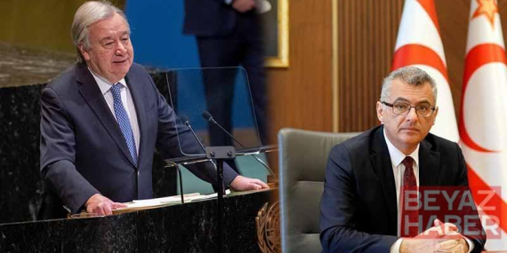 BM Genel Sekreteri Guterres, KKTC Cumhurbaşkanı Erhürman ile bir araya geldi