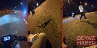 Sultangazi’de 2 motosikletin kafa kafaya çarpıştığı kaza kamerada