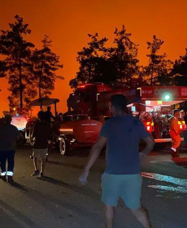 Fethiye’de orman yangını