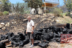 Emekli itfaiyeci evini yanmaktan kurtardı