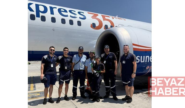 SunExpress CEO’su Schnabel, teknik personel oldu; uçak bakımı yaptı