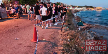 Dayandıkları demir bariyerin kopması sonucu sahildeki kayalıklara düşen 2 kişi yaralandı