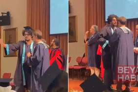 Boğaziçi mezuniyetinde dikkat çeken an: Öğrenci fotoğraf çektirmek istemeyince gerginlik çıktı