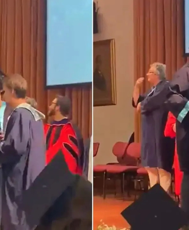 Boğaziçi mezuniyetinde dikkat çeken an: Öğrenci fotoğraf çektirmek istemeyince gerginlik çıktı