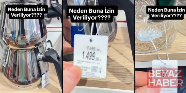 İndirim diye yazılan rakamlara isyan etti