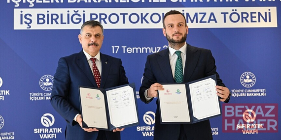 İçişleri Bakanlığı ile Sıfır Atık Vakfı arasında "sıfır atık" işbirliği protokolü imzalandı