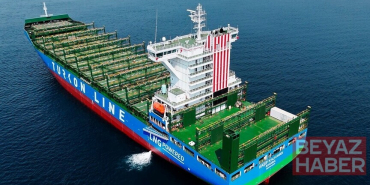 Turkon Line'ın LNG'li konteyner gemisi "Kaşif Kalkavan" Hindistan hattında göreve başlıyor