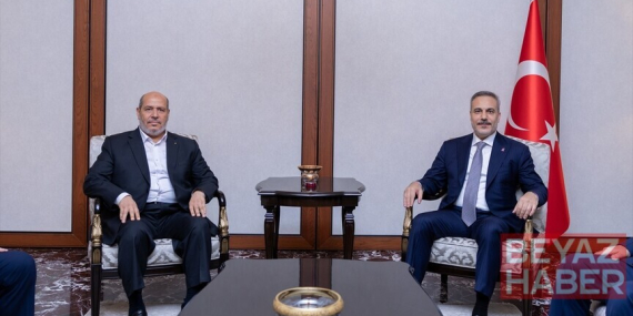 Bakan Fidan, Hamas Siyasi Büro Başkanı Hayye ve beraberindeki heyeti kabul etti