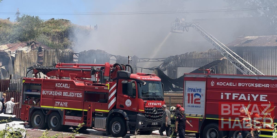 Kocaeli'de fabrikada yangın: 1 kişi öldü, 2 kişi yaralandı