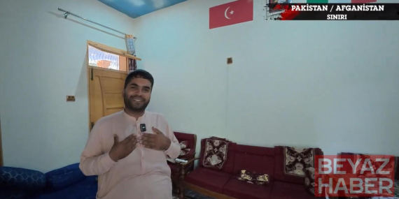 Sınır köyünde Türk bayrağı sürprizi