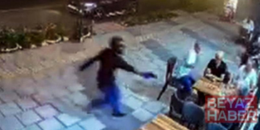 Tantunicide oturan site yöneticisi silahlı saldırıda yaralandı; olay anı kamerada