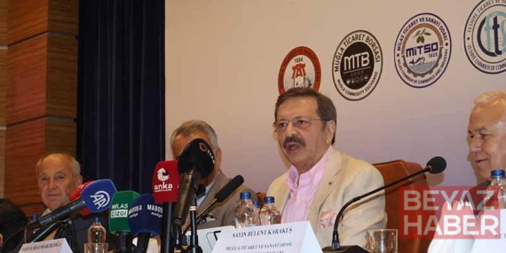 TOBB Başkanı Hisarcıklıoğlu: Sırt sırta, gönül gönüle zor günleri aşacağız