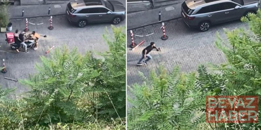 Beyoğlu’nda yarı çıplak önüne atladığı motosikletliyi düşürdü; duba sopa ve tekmeyle darbedildi