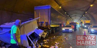 İstanbul-İzmir Otoyolu tünelinde kaza: 2 yaralı