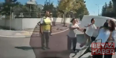 Sancaktepe’de kadınlar arasındaki saç saça kavga kamerada